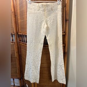 VINTAGE Cache Luxe Embossed Trousers